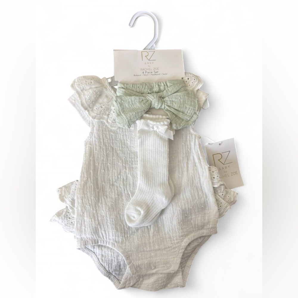 Rachel Zoe Cream Baby Outfit